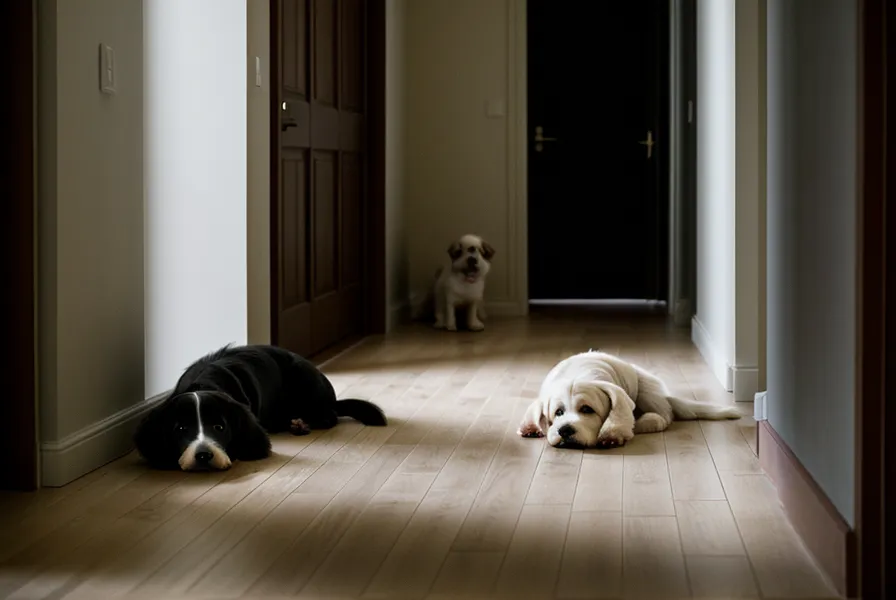 Hundetraining in Köln – schmaler Wohnungsflur verdeutlicht die räumliche Enge im Alltag mit einem Beißer