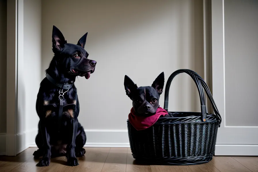 Nahaufnahme eines angespannten Hundegesichts – Hundesprache deuten und Stresssignale bei Aggression beim Hund erkennen