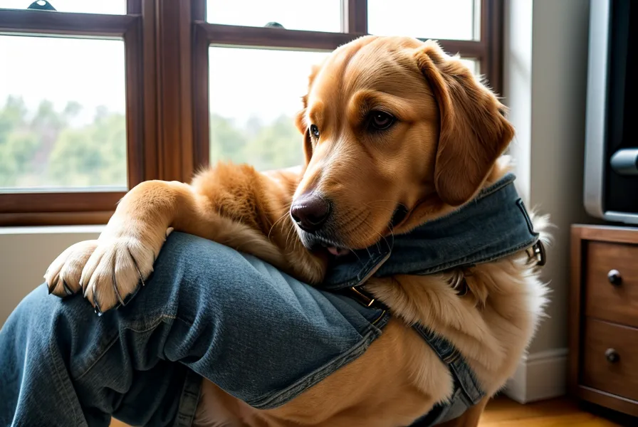 Vertrauensaufbau nach einem Beißvorfall beim Hund – ein Hund legt seinen Kopf vertrauensvoll auf das Knie seiner Halterin